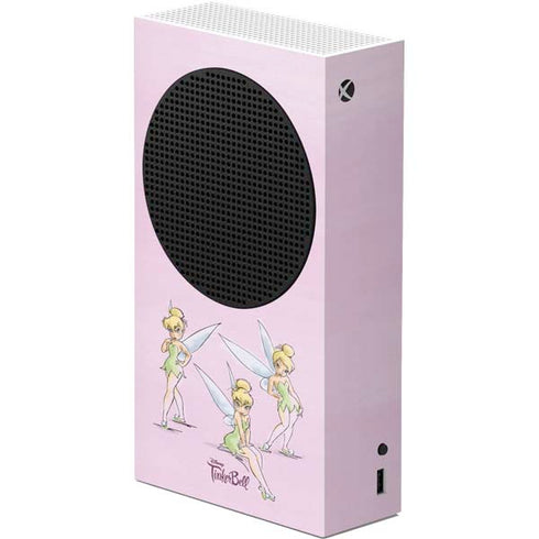 Disney Tinker Bell Water Color Art Poses Xbox Series S Console Skin