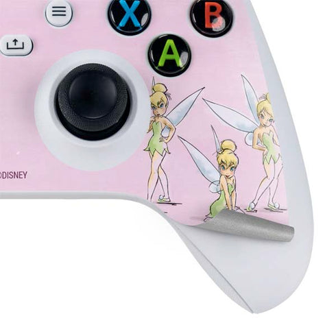 Disney Tinker Bell Water Color Art Poses Xbox Series S Controller Skin