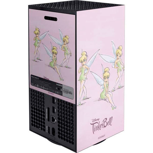 Disney Tinker Bell Water Color Art Poses Xbox Series X Console Skin