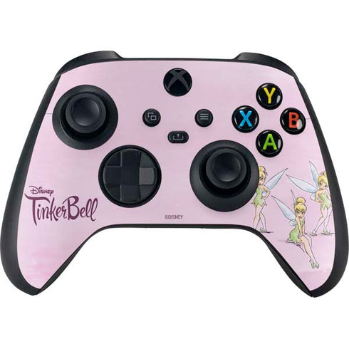 Disney Tinker Bell Water Color Art Poses Xbox Series X Controller Skin