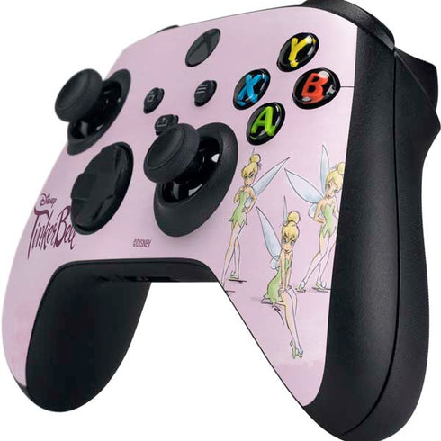 Disney Tinker Bell Water Color Art Poses Xbox Series X Controller Skin
