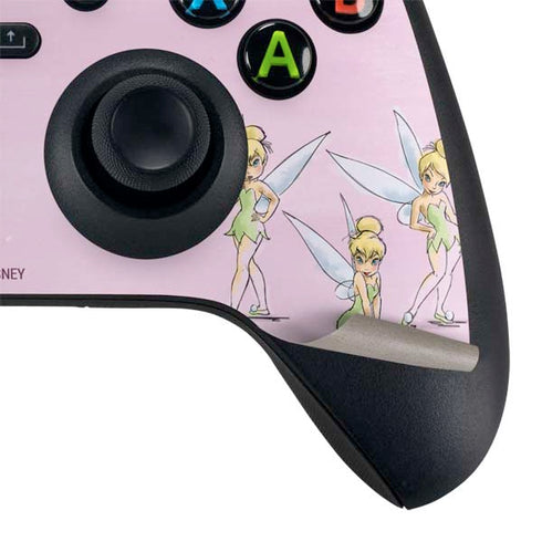 Disney Tinker Bell Water Color Art Poses Xbox Series X Controller Skin