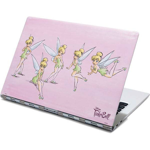 Disney Tinker Bell Water Color Art Poses Yoga 910 2-in-1 14in Touch-Screen Skin