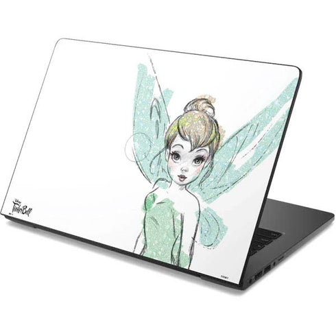 Disney Tinker Bell Watercolor Fairy Art Dell Chromebook Skin