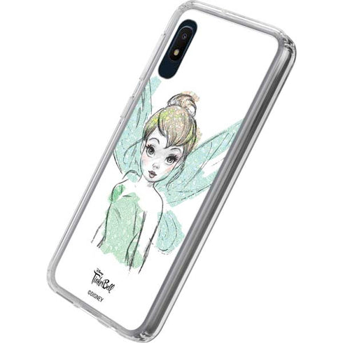 Disney Tinker Bell Watercolor Fairy Art Galaxy A10e Clear Case