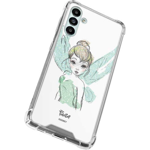 Disney Tinker Bell Watercolor Fairy Art Galaxy A13 5G Clear Case