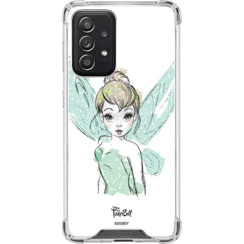 Disney Tinker Bell Watercolor Fairy Art Galaxy A52 5G Clear Case