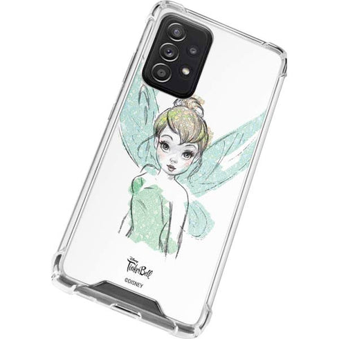 Disney Tinker Bell Watercolor Fairy Art Galaxy A52 5G Clear Case