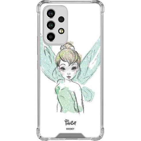 Disney Tinker Bell Watercolor Fairy Art Galaxy A53 5G Clear Case