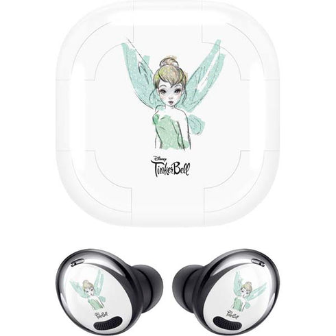 Disney Tinker Bell Watercolor Fairy Art Galaxy Buds Pro Skin