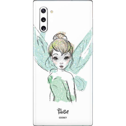 Disney Tinker Bell Watercolor Fairy Art Galaxy Note 10 Skin