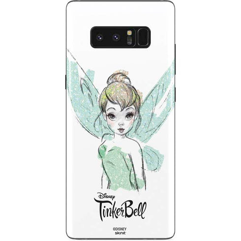 Disney Tinker Bell Watercolor Fairy Art Galaxy Note 8 Skin