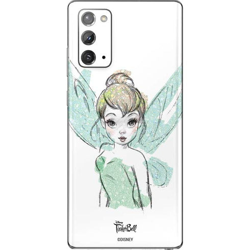 Disney Tinker Bell Watercolor Fairy Art Galaxy Note20 5G Skin
