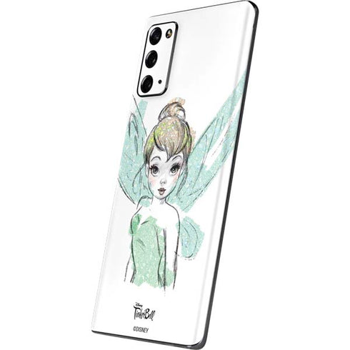 Disney Tinker Bell Watercolor Fairy Art Galaxy Note20 5G Skin