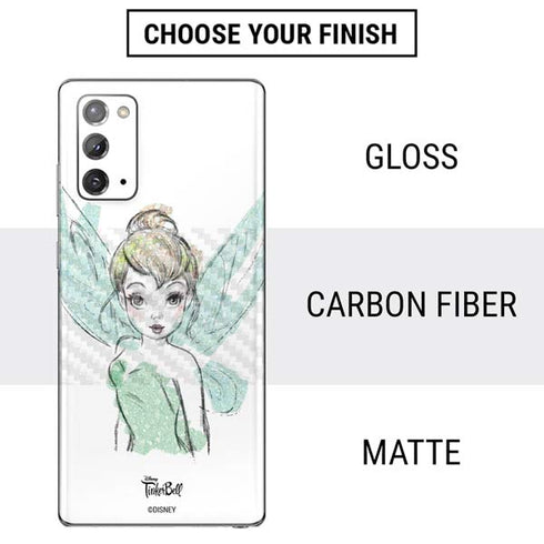 Disney Tinker Bell Watercolor Fairy Art Galaxy Note20 5G Skin