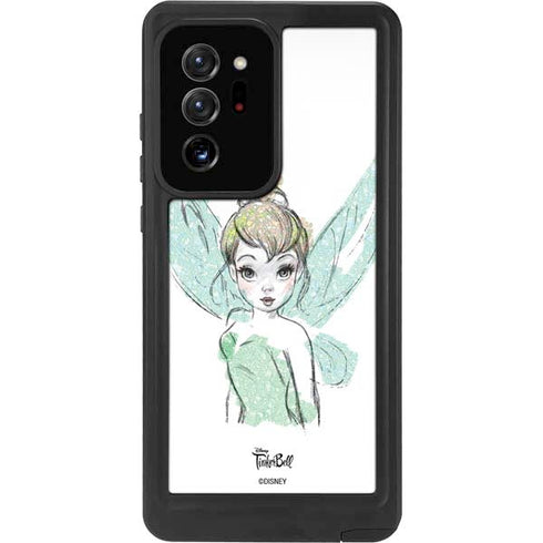 Disney Tinker Bell Watercolor Fairy Art Galaxy Note20 Ultra 5G Waterproof Case