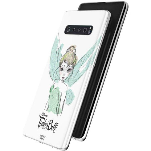 Disney Tinker Bell Watercolor Fairy Art Galaxy S10 Skin