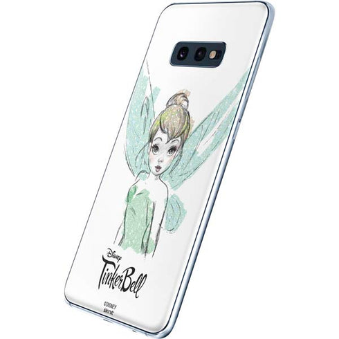Disney Tinker Bell Watercolor Fairy Art Galaxy S10e Skin