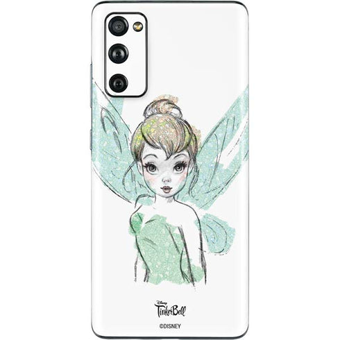 Disney Tinker Bell Watercolor Fairy Art Galaxy S20 Fan Edition Skin