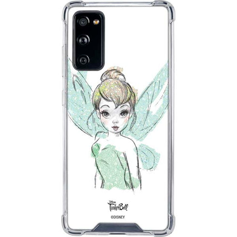 Disney Tinker Bell Watercolor Fairy Art Galaxy S20 FE Clear Case