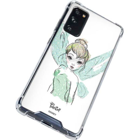 Disney Tinker Bell Watercolor Fairy Art Galaxy S20 FE Clear Case