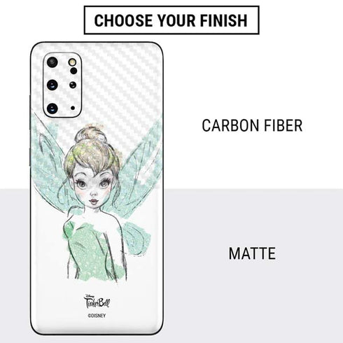 Disney Tinker Bell Watercolor Fairy Art Galaxy S20 Plus Skin