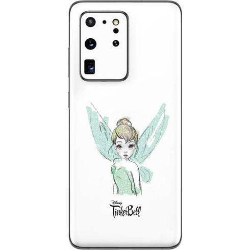 Disney Tinker Bell Watercolor Fairy Art Galaxy S20 Ultra 5G Skin