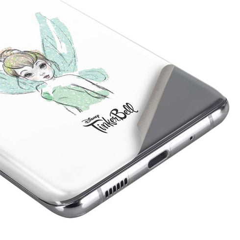 Disney Tinker Bell Watercolor Fairy Art Galaxy S20 Ultra 5G Skin