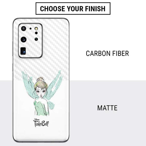 Disney Tinker Bell Watercolor Fairy Art Galaxy S20 Ultra 5G Skin