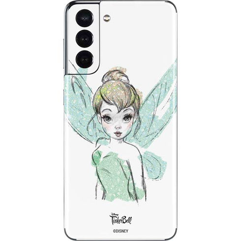 Disney Tinker Bell Watercolor Fairy Art Galaxy S21 5G Skin
