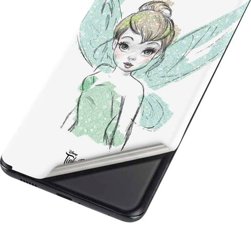 Disney Tinker Bell Watercolor Fairy Art Galaxy S21 Plus 5G Skin