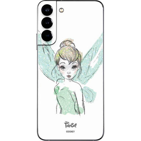 Disney Tinker Bell Watercolor Fairy Art Galaxy S22 Plus Skin