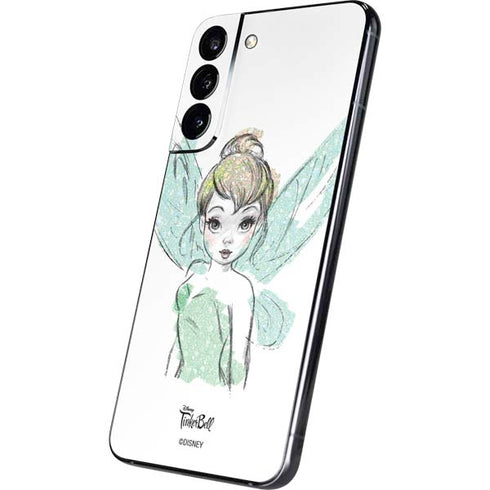 Disney Tinker Bell Watercolor Fairy Art Galaxy S22 Plus Skin