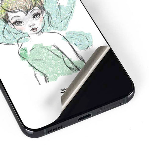 Disney Tinker Bell Watercolor Fairy Art Galaxy S22 Skin