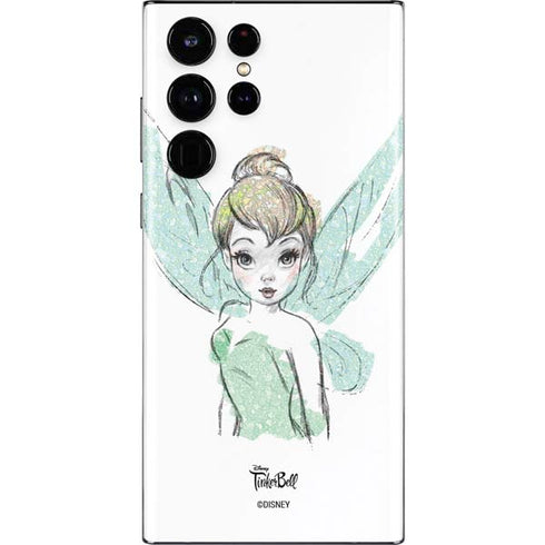 Disney Tinker Bell Watercolor Fairy Art Galaxy S22 Ultra Skin