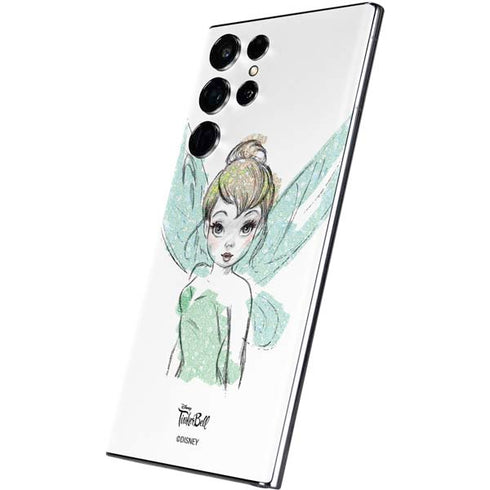 Disney Tinker Bell Watercolor Fairy Art Galaxy S22 Ultra Skin