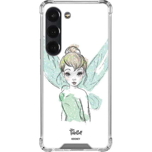Disney Tinker Bell Watercolor Fairy Art Galaxy S23 Clear Case