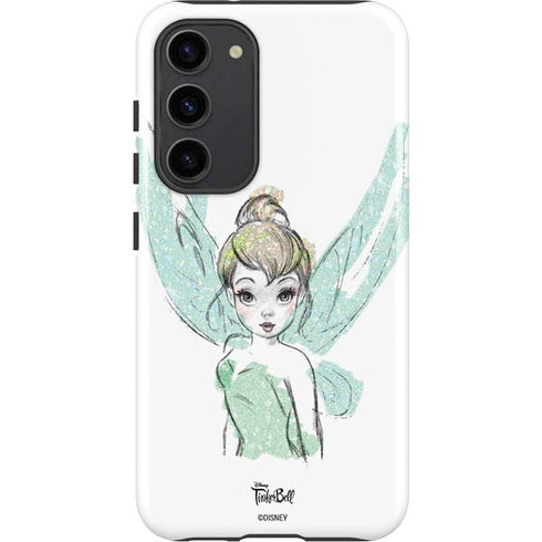 Disney Tinker Bell Watercolor Fairy Art Galaxy S23 Plus Pro Case