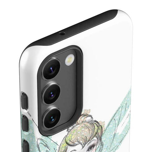 Disney Tinker Bell Watercolor Fairy Art Galaxy S23 Plus Pro Case