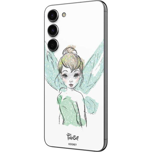 Disney Tinker Bell Watercolor Fairy Art Galaxy S23 Plus Skin