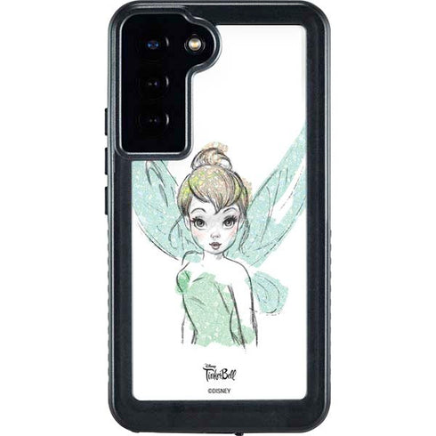Disney Tinker Bell Watercolor Fairy Art Galaxy S23 Plus Waterproof Case