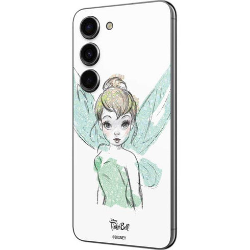 Disney Tinker Bell Watercolor Fairy Art Galaxy S23 Skin