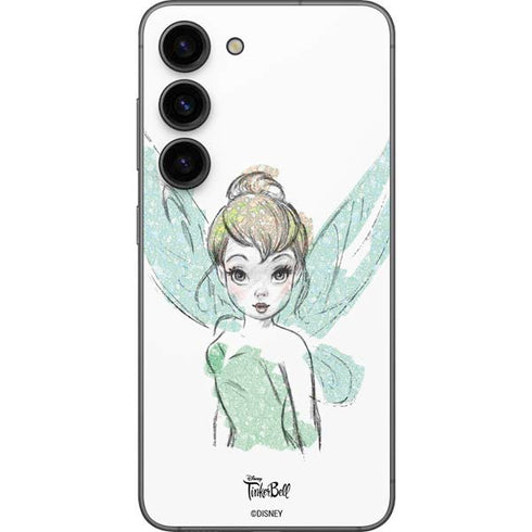 Disney Tinker Bell Watercolor Fairy Art Galaxy S23 Skin