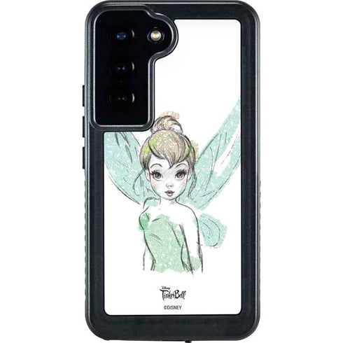 Disney Tinker Bell Watercolor Fairy Art Galaxy S23 Waterproof Case