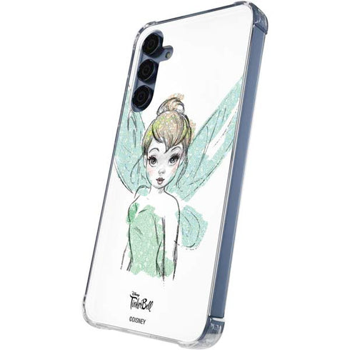 Disney Tinker Bell Watercolor Fairy Art Galaxy S24 Clear Case