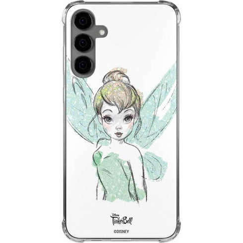 Disney Tinker Bell Watercolor Fairy Art Galaxy S24 Plus Clear Case