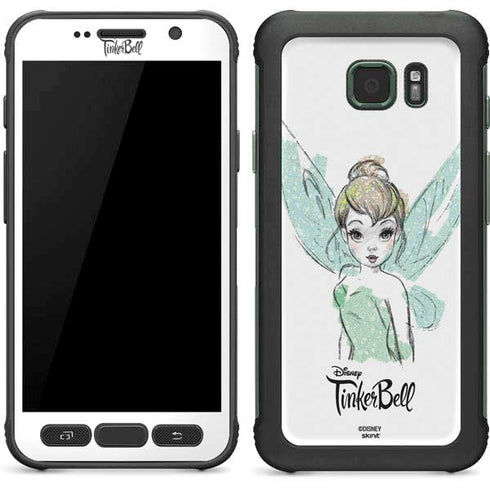 Disney Tinker Bell Watercolor Fairy Art Galaxy S7 Active Skin