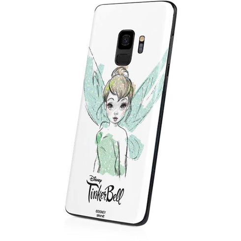 Disney Tinker Bell Watercolor Fairy Art Galaxy S9 Skin