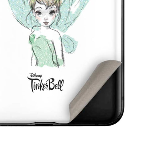 Disney Tinker Bell Watercolor Fairy Art Galaxy Z Flip Skin