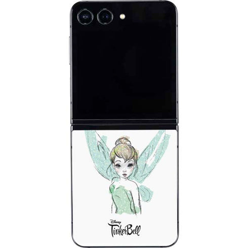Disney Tinker Bell Watercolor Fairy Art Galaxy Z Flip5 5G Skin